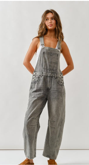 Slouchy overalls