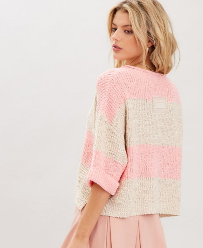 Stripe summer sweater