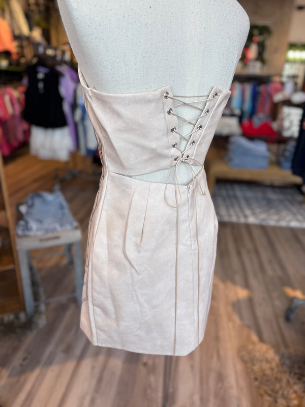 Western tie dress
