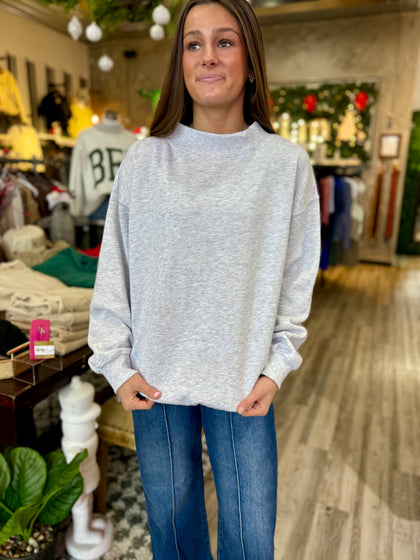 Solid mockneck