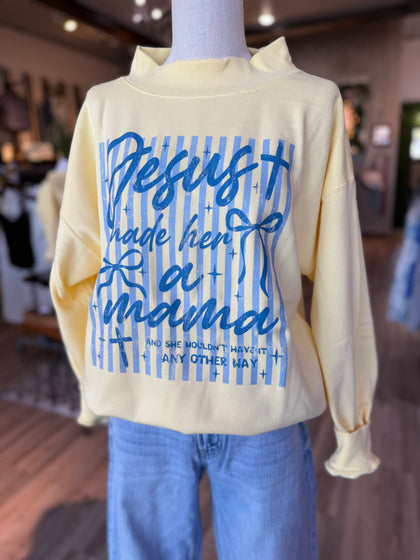 Yellow mama mockneck