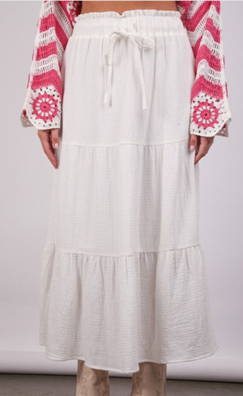 White gauze skirt