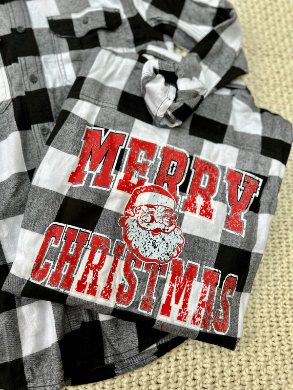 Merry Christmas flannel