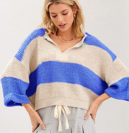 Stripe summer sweater