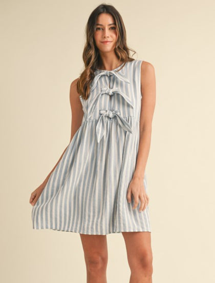 Stripe knit dress