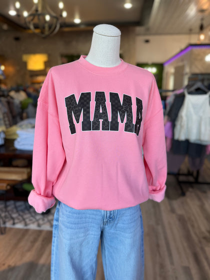 Mama pink pullover