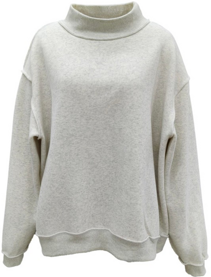 Grey mockneck