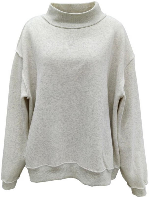 Grey mockneck