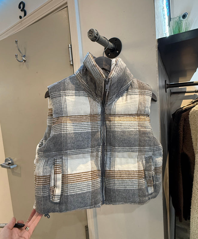 Plaid vest