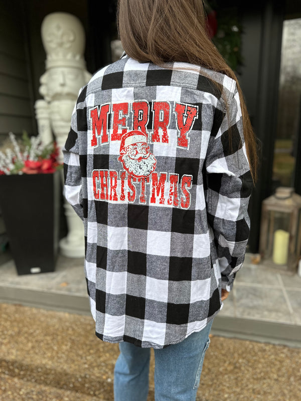 Merry Christmas flannel