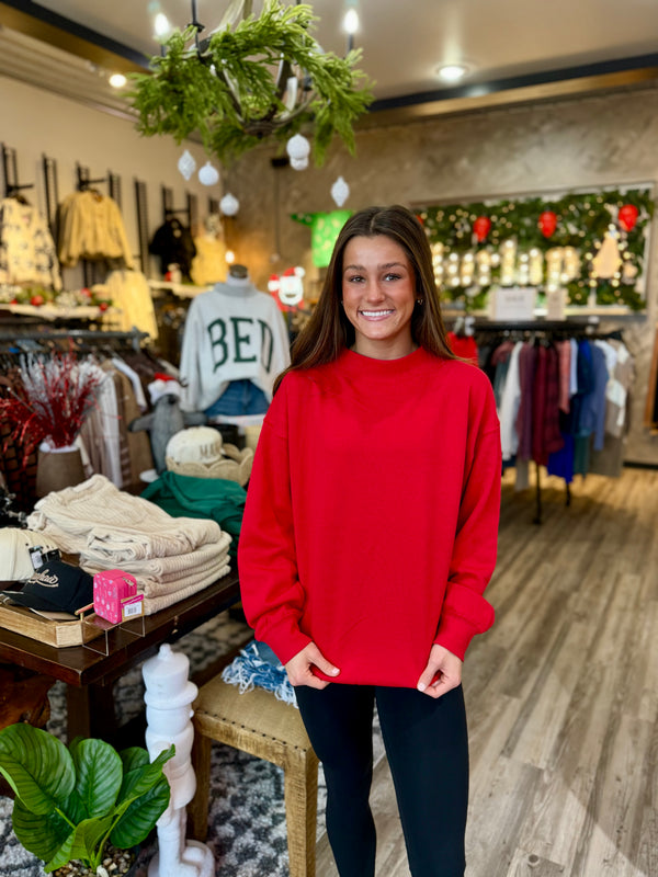 Solid mockneck