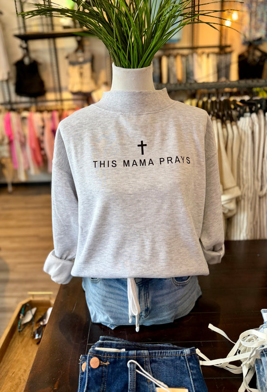 Cross mockneck