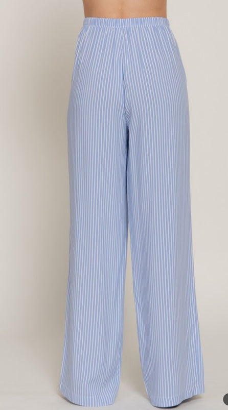 Blue stripe pants