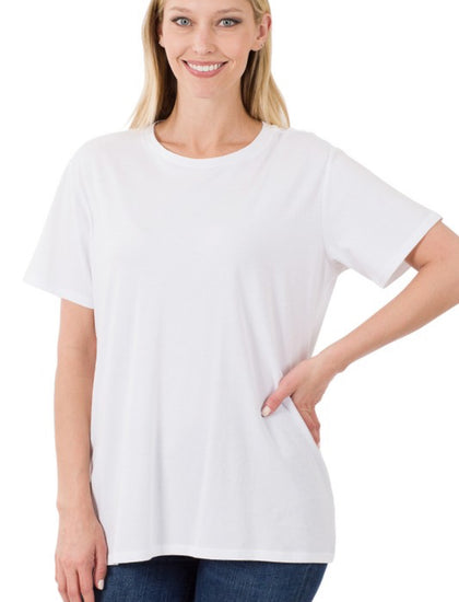 White boyfriend tee