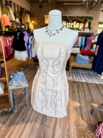 Western tie dress
