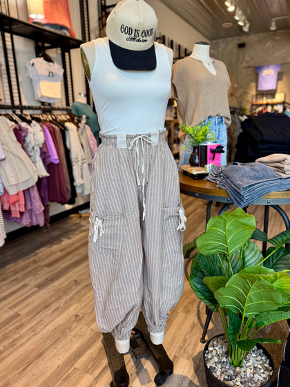 Striped jogger pants
