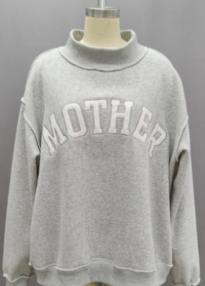 Mother mock neck