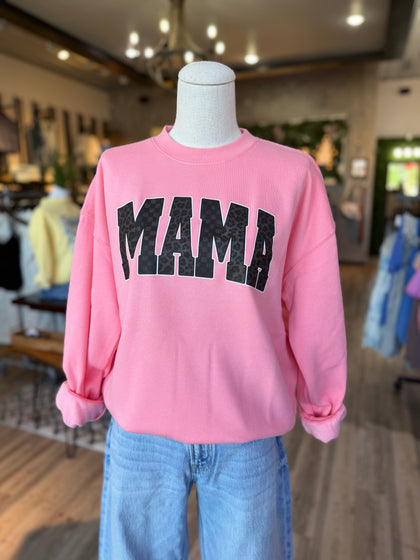 Mama pink pullover