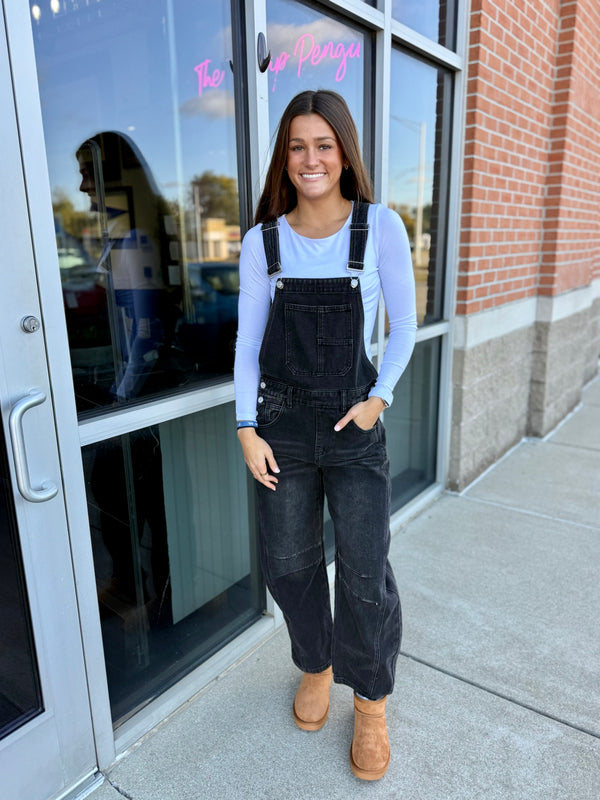 Slouchy overalls