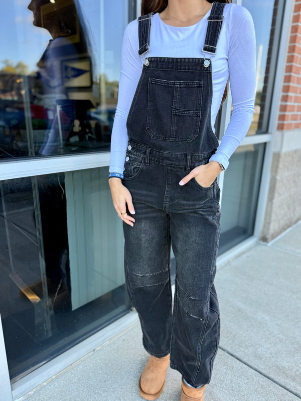 Slouchy overalls