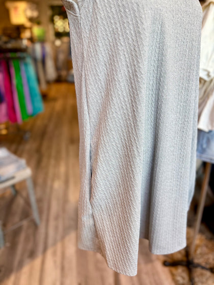 Gray ruffle dress