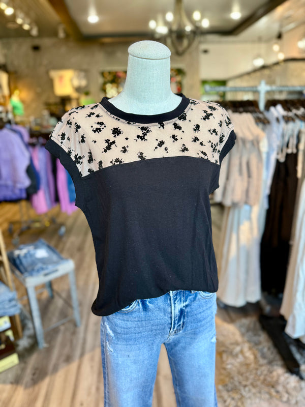 Black floral
