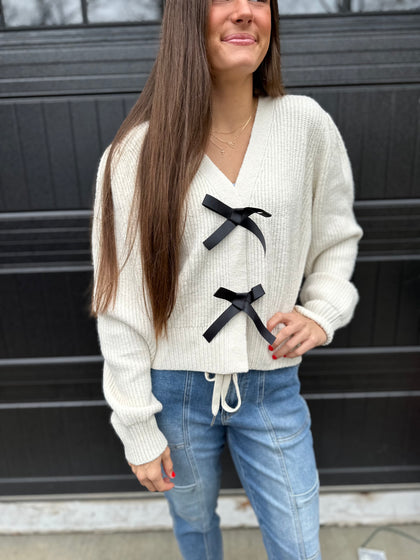 Bow Cardigan