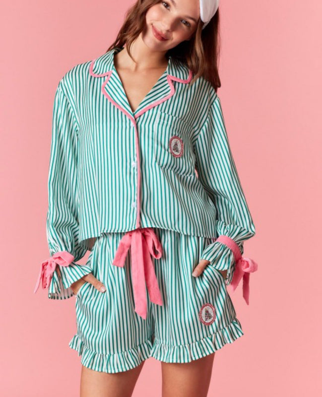 Stripe tree pj set