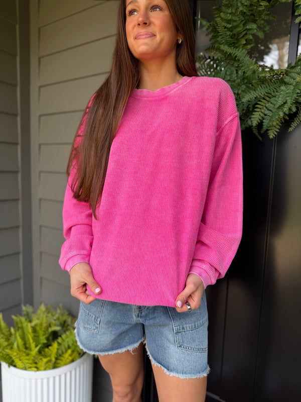 Corded pullover