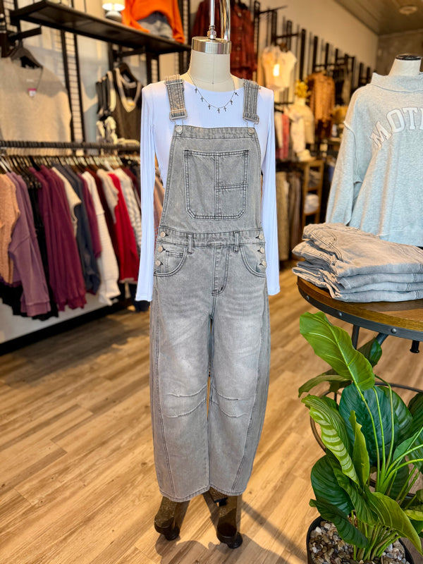 Slouchy overalls