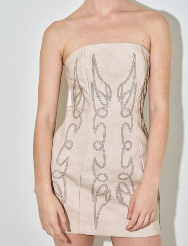 Western tie dress