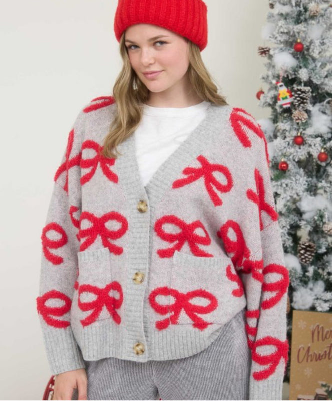 Bow cardigan