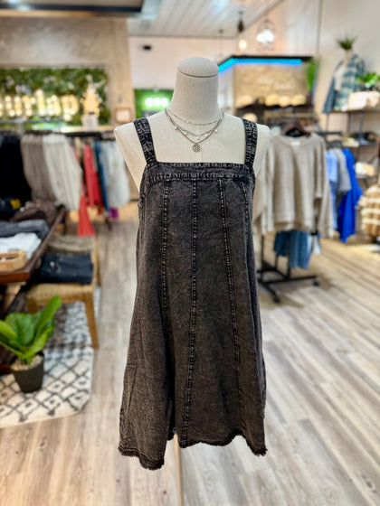 Grey denim dress