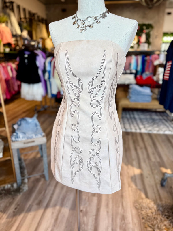 Western tie dress