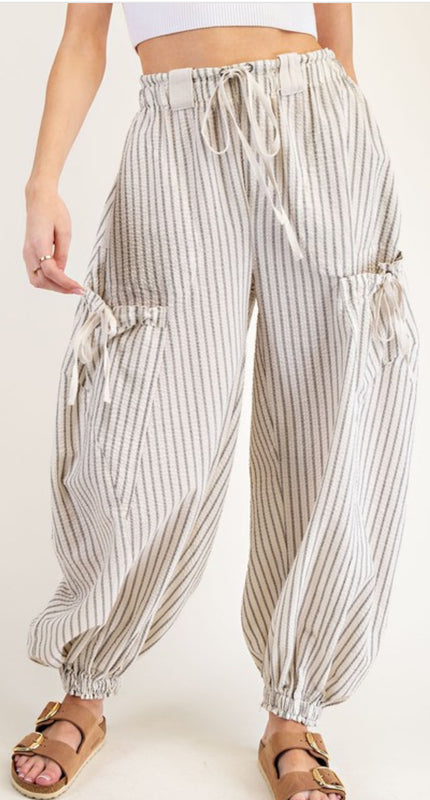 Striped jogger pants