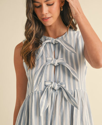 Stripe knit dress