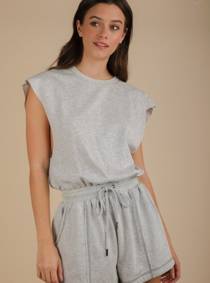 Gray romper