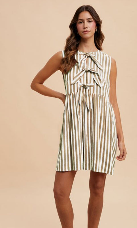 Stripe knit dress 2