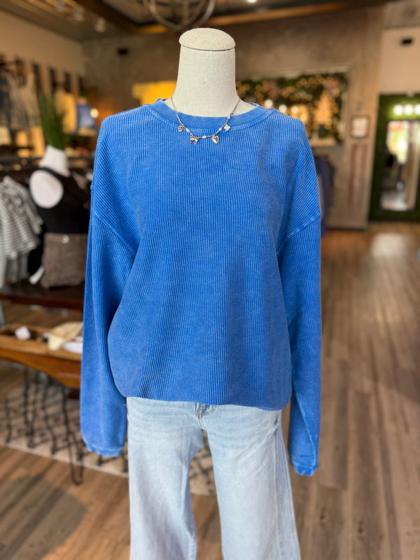 Corded pullover