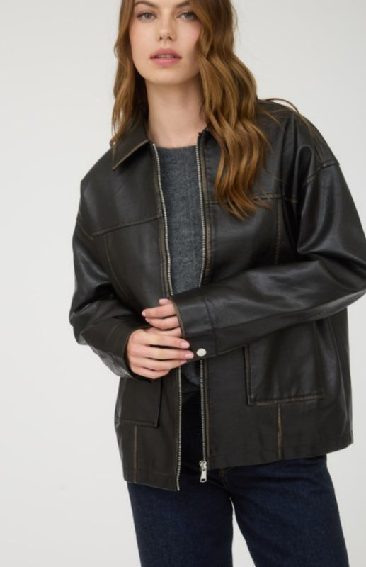 Leather jacket