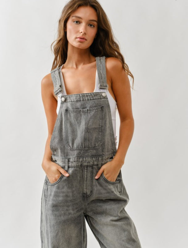 Slouchy overalls