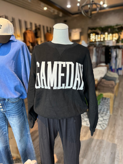 Game day pullover black