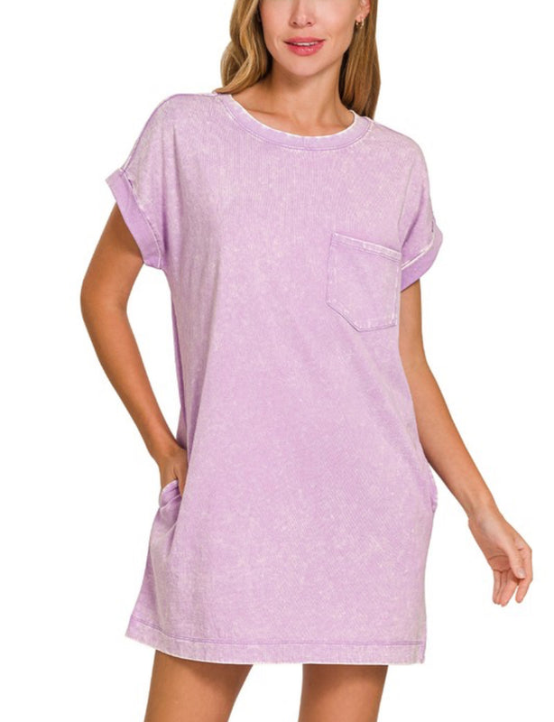 Mineral wash dress