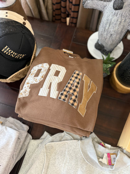Pray embroidered