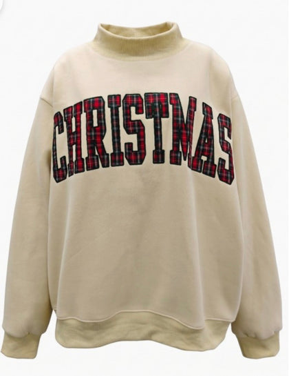 Christmas plaid mock