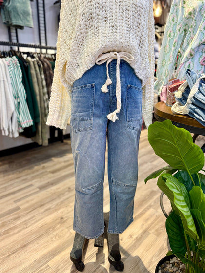 Rope string jeans