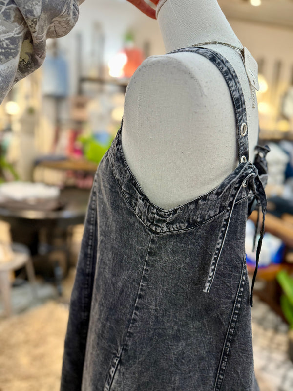 Grey denim dress