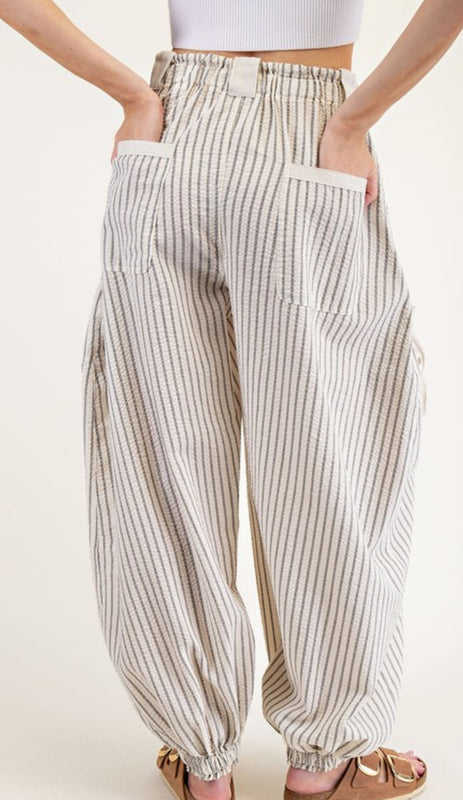 Striped jogger pants