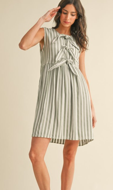 Stripe knit dress 2