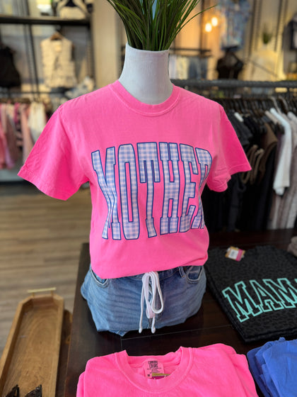 Neon pink mother